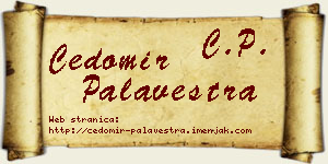 Čedomir Palavestra vizit kartica